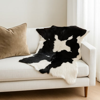 Hair-On Calf Hide | Bi-Color Spotted Natural - Colombian