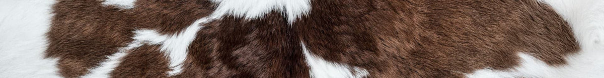 Cowhide Rug | Brown & White Hair-On – Natural Cut