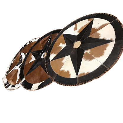 Cowhide Tree Skirt | Hair-On Rustic Christmas Decor - 3.5 ft or 5 ft