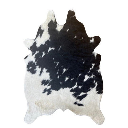 Mini Cowhide Rug | Bi-Color Cut-Out Hair-On – 30×40 in