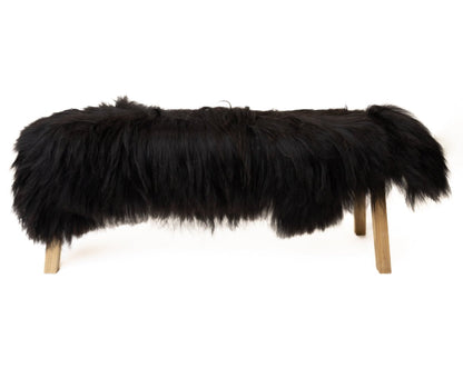 Norwegian Sheepskin | Deep Black Viking Heritage Long-Hair