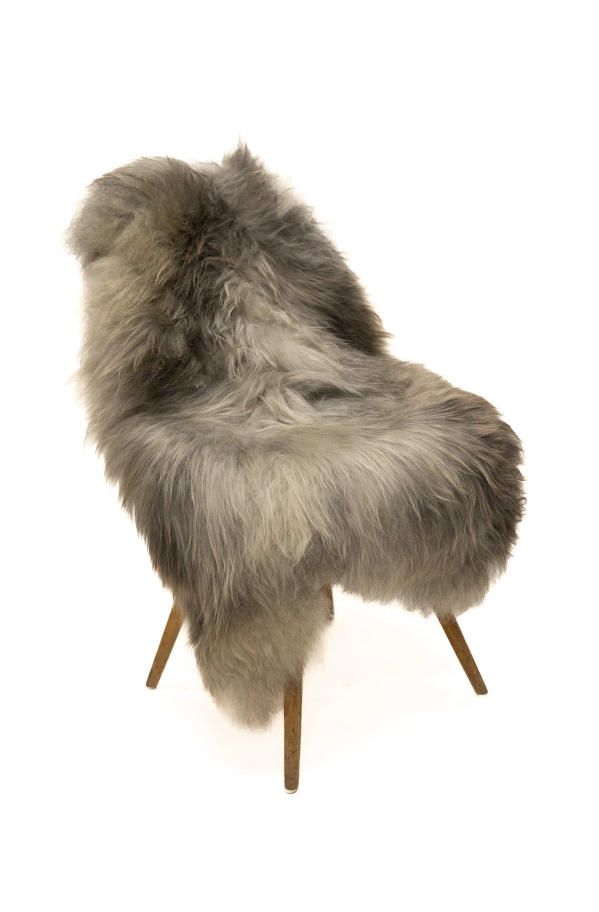 Norwegian Sheepskin | Frosted Gray Long-Hair Viking Heritage - 4' x 2.5'