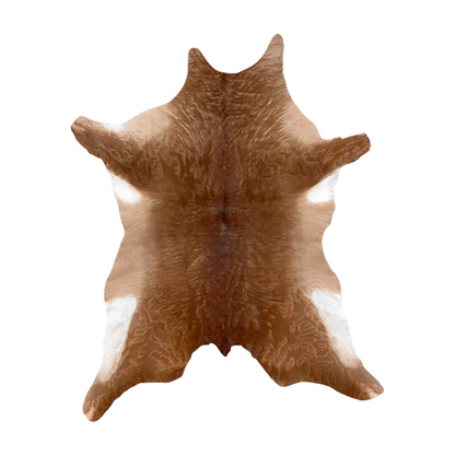 Goat Hair-On Hide Rug | Brown and White - Colombian Natural Cut